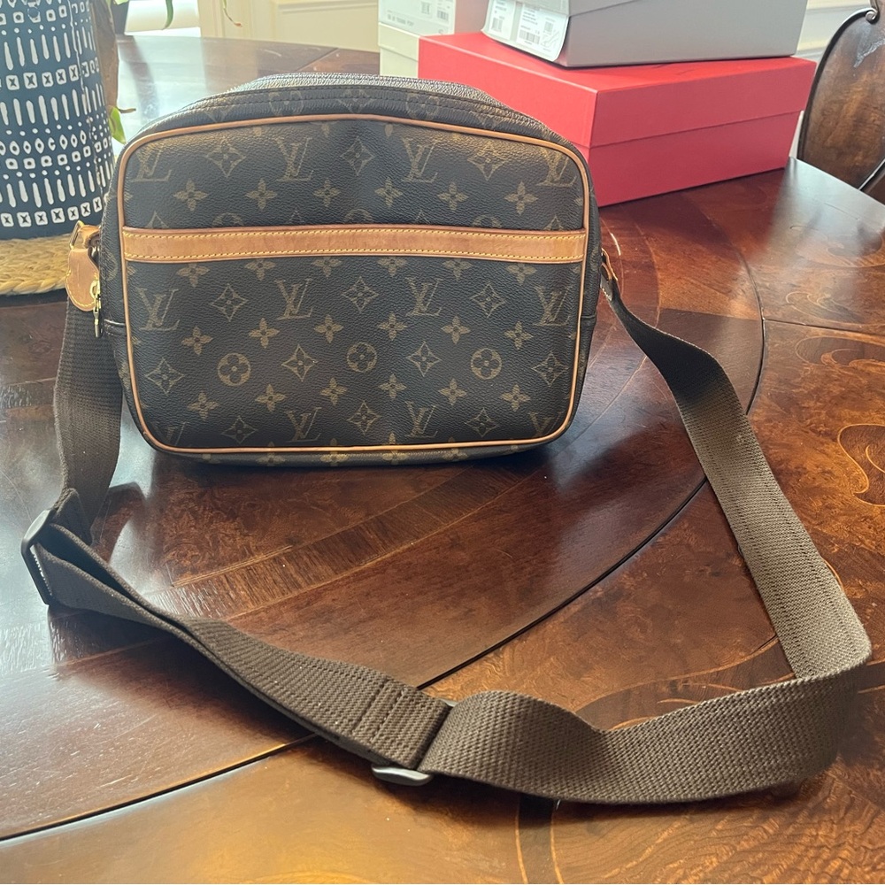 Louis Vuitton Black and Brown Monogram Messenger Bag